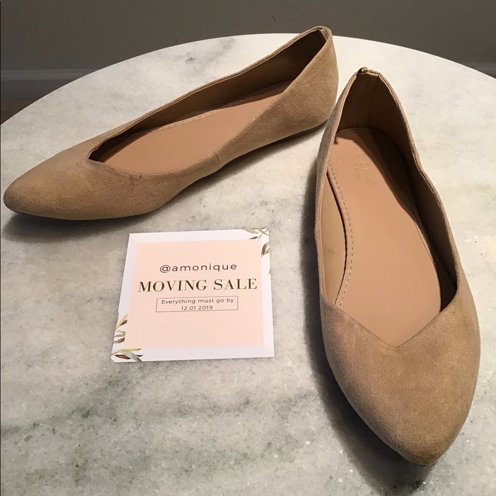 light brown / tan flats